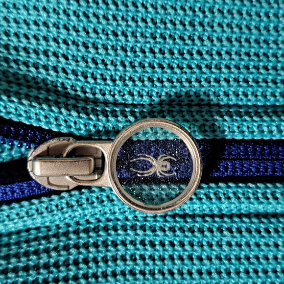 Spyder Girl's' Full Zip Sweater Jacket - Green - Size XL 18 - Picture 4 of 4